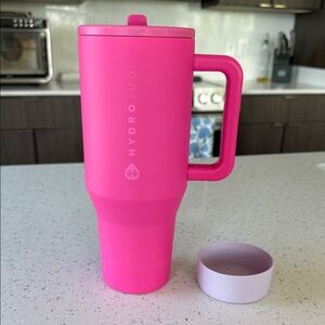 HydroJug Hot Pink 40oz Mug with Silicone Boot